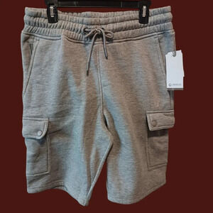 Akademiks fleece cargo shorts size large heather color